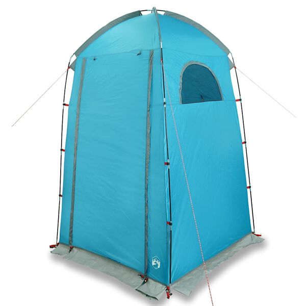 vidaXL Tente de douche bleu imperm&eacute;able