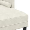 vidaXL Ensemble de Canap&eacute;s avec coussin 2 pcs Cr&egrave;me Polyester