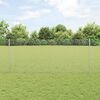 vidaXL Cl&ocirc;ture avec poteau Argent&eacute; 1 x 10 m Acier