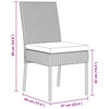 vidaXL Ensemble de salle &agrave; manger pour jardin 7 pcs Noir