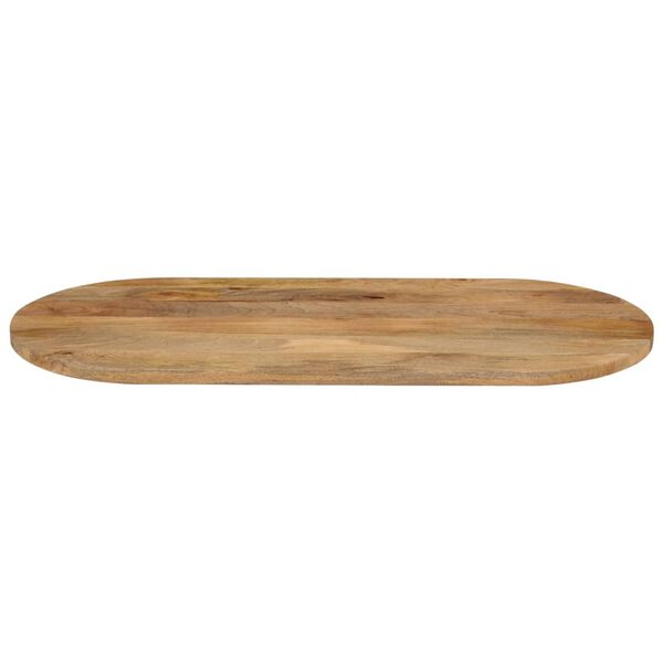 vidaXL Dessus de table 80x40x2,5 cm ovale bois massif de manguier