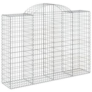 vidaXL Panier de gabions arqu&eacute; 200x50x140/160 cm Fer galvanis&eacute;
