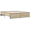 vidaXL Cadre de lit sans matelas ch&ecirc;ne sonoma 180x200 cm