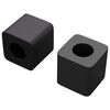 vidaXL Support de tiroir 2 pc Noir 15 x 15 x 15mm Copolym&egrave;re PP