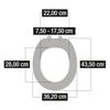 CORNAT Si&egrave;ge de toilette avec fermeture en douceur PREMIUM 2 blanc