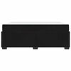 vidaXL Cadre de lit avec matelas Noir 180 x 200 cm tissu