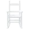 vidaXL Chaises à bascule enfants lot de 2 blanc bois peuplier massif