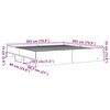 vidaXL Cadre de lit sans matelas ch&ecirc;ne marron 200x200 cm