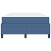 vidaXL Cadre de lit avec matelas Bleu 120 x 190 cm tissu