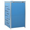 vidaXL Abri pour poubelle 69x77,5x112,5 cm Inox