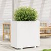 vidaXL Jardini&egrave;re blanc 70x40x72,5 cm bois de pin massif