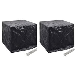 vidaXL Housse de r&eacute;servoir d'eau de jardin 2pcs 8 &oelig;illet 116x100x120cm