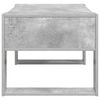 vidaXL Table basse Gris b&eacute;ton 92 x 53 x 45 cm Bois d'ing&eacute;nierie