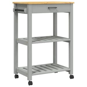 vidaXL Chariot de cuisine MONZA 60x40x88,5 cm bois massif de pin