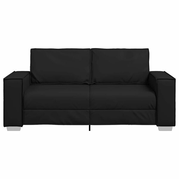 vidaXL Canap&eacute; 140cm Noir tissu