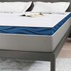 vidaXL Surmatelas Blanc 140 x 200 cm Tissu jacquard