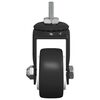 vidaXL Roue pivotante 2 pcs Noir 40,4 x 40,4 x 19,7 mm Fer et nylon