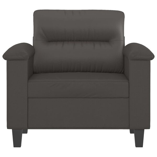 vidaXL Fauteuil Gris 60 cm Similicuir