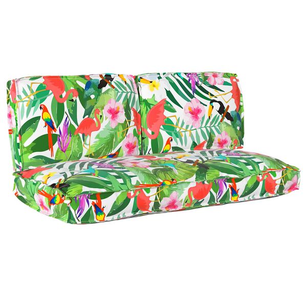 vidaXL Ensemble de coussins Floral 3 pcs Multicolore Tissu Oxford
