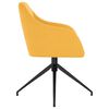 vidaXL Chaises &agrave; manger lot de 2 Jaune moutarde Velours