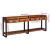 vidaXL Tables console 2 pcs Multicolore Bois Recycl&eacute; Solide