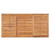 vidaXL Ensemble &agrave; manger de jardin 3 pcs Bois de teck massif