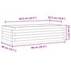 vidaXL Jardini&egrave;re 90x40x23 cm bois de pin massif