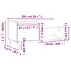 vidaXL Table basse Blanc 100x50x45 cm Bois d'ing&eacute;nierie