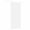 vidaXL Porte coulissante Blanc 93 x 211 cm Pin massif