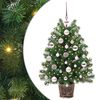 vidaXL Sapin de No&euml;l artificiel avec 150 LED Vert 75 cm PE et PVC