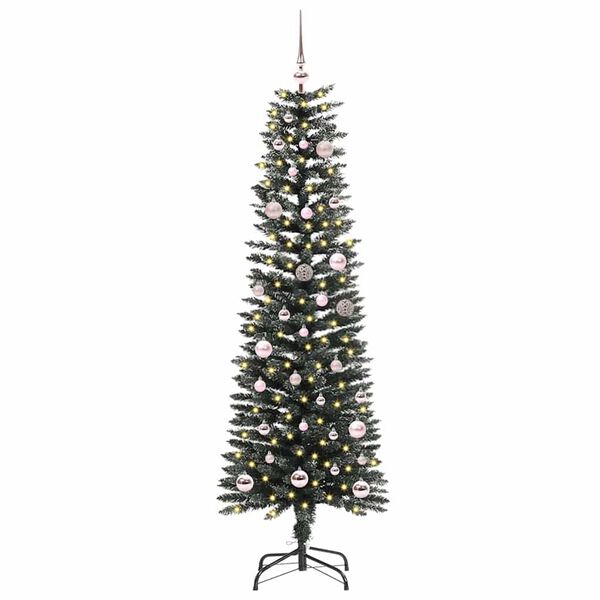 vidaXL Sapin de Noël artificiel Vert 150 cm PVC, plastique et acier