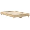 vidaXL Cadre de lit sans matelas ch&ecirc;ne sonoma 120x190 cm