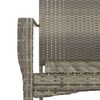 vidaXL Ensemble &agrave; manger de jardin et coussins 7 pcs gris rotin