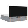 VidaXL Cadre de lit ottoman et matelas gris clair 180x200 cm tissu