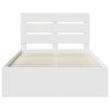 vidaXL Cadre de lit Blanc 120 x 200 cm Bois de pin massif
