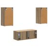 vidaXL Ensemble meuble TV 6 pcs Ch&ecirc;ne artisanal Bois d'ing&eacute;nierie
