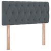 vidaXL Lit avec rangement et LED Gris fonc&eacute; 90 x 200 cm Velours