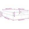 vidaXL Cadre de lit ottoman avec matelas blanc 120x190 cm similicuir