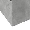 vidaXL Cadre de lit avec tiroirs sans matelas gris b&eacute;ton 150x200 cm