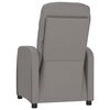 vidaXL Fauteuil de massage Taupe Tissu
