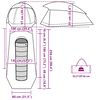 vidaXL Tente de camping &agrave; d&ocirc;me 1 personne bleu imperm&eacute;able