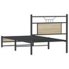 vidaXL Cadre de lit sans matelas ch&ecirc;ne sonoma 75x190 cm