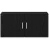 vidaXL Armoire murale ch&ecirc;ne noir 80x39x40 cm bois d'ing&eacute;nierie