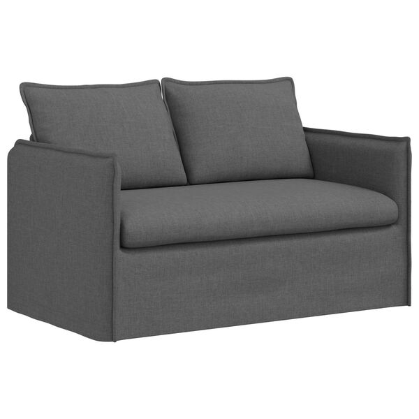 vidaXL Canap&eacute; 120cm Gris fonc&eacute; M&eacute;tал