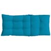 vidaXL Coussins de chaise &agrave; dossier haut lot de 2 bleu clair