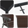 vidaXL Ensemble de salle &agrave; manger pour jardin 5 pcs Marron Poly rotin