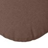 vidaXL Coussins de si&egrave;ge 2 pcs Marron &Oslash;50 x 19 cm tissu