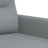 vidaXL Ensemble de canap&eacute;s 2 pcs coussins gris clair tissu