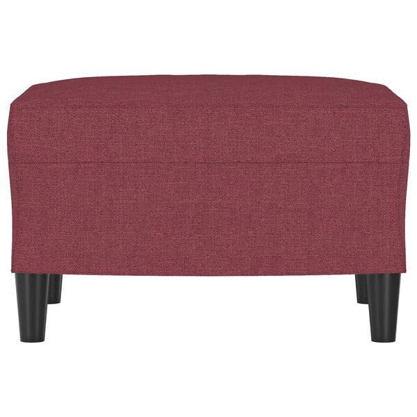 vidaXL Repose-pied Rouge bordeaux 60x50x41 cm Tissu