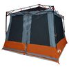 vidaXL Tente int&eacute;rieure 6 personne Gris et orange taffetas